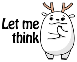 White Deer - Ronnie sticker #8267074