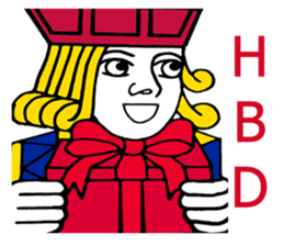 Jack Madam King The human frame sticker #8267534