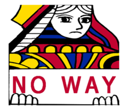 Jack Madam King The human frame sticker #8267536