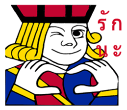 Jack Madam King The human frame sticker #8267540