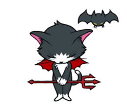 Devil cat MIO sticker #8267816