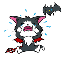 Devil cat MIO sticker #8267817