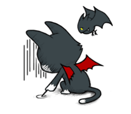 Devil cat MIO sticker #8267818
