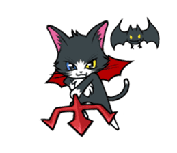 Devil cat MIO sticker #8267821