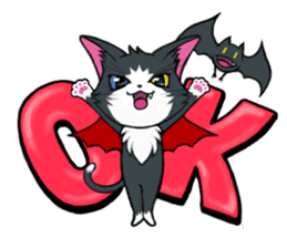 Devil cat MIO sticker #8267825