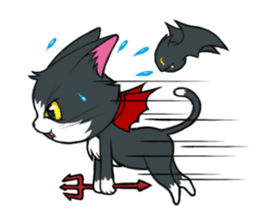Devil cat MIO sticker #8267828