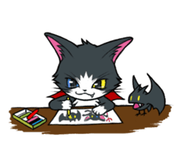 Devil cat MIO sticker #8267833