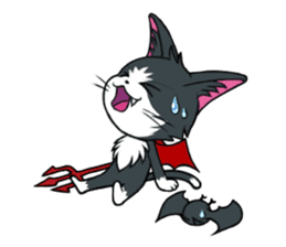 Devil cat MIO sticker #8267834