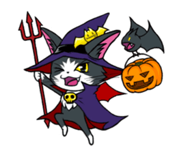 Devil cat MIO sticker #8267840