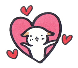 Carefree dog sticker #8268131