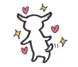 Carefree dog sticker #8268136