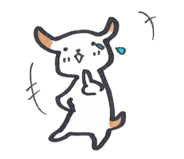 Carefree dog sticker #8268142