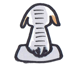 Carefree dog sticker #8268154