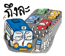 Happy Bus sticker #8268892