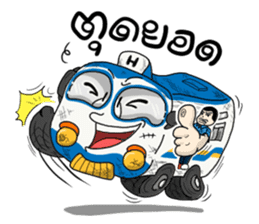 Happy Bus sticker #8268901