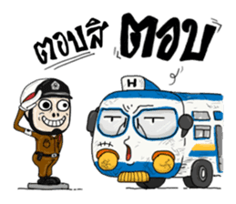 Happy Bus sticker #8268910