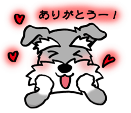 Schnauzer brings you happiness!2 sticker #8269044