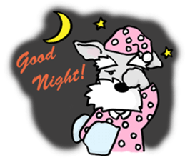 Schnauzer brings you happiness!2 sticker #8269046