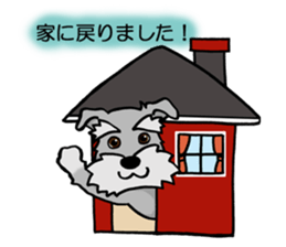 Schnauzer brings you happiness!2 sticker #8269050