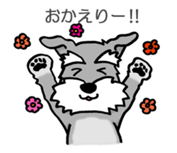 Schnauzer brings you happiness!2 sticker #8269051