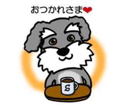 Schnauzer brings you happiness!2 sticker #8269054