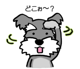 Schnauzer brings you happiness!2 sticker #8269055