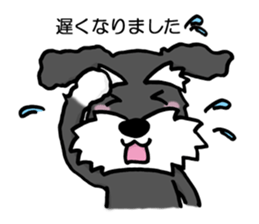 Schnauzer brings you happiness!2 sticker #8269056