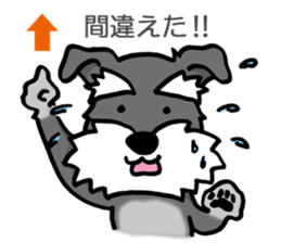 Schnauzer brings you happiness!2 sticker #8269058