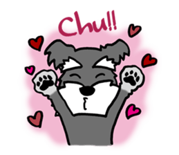 Schnauzer brings you happiness!2 sticker #8269066