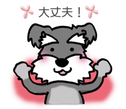 Schnauzer brings you happiness!2 sticker #8269068