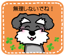 Schnauzer brings you happiness!2 sticker #8269069