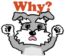 Schnauzer brings you happiness!2 sticker #8269074