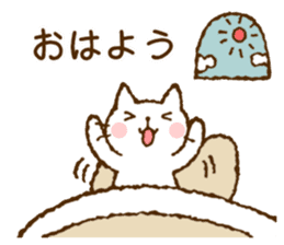 Nice and cute kitty (shironeko) sticker #8269746