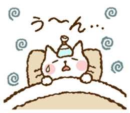 Nice and cute kitty (shironeko) sticker #8269754