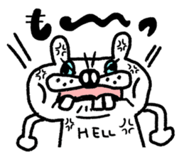 Whitening rabbit sticker #8271365