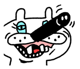 Whitening rabbit sticker #8271371