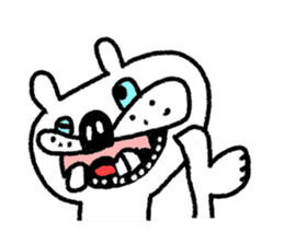 Whitening rabbit sticker #8271372