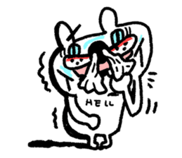 Whitening rabbit sticker #8271375