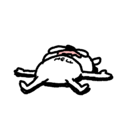 Whitening rabbit sticker #8271376
