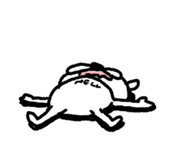 Whitening rabbit sticker #8271376