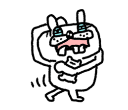 Whitening rabbit sticker #8271378