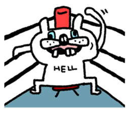 Whitening rabbit sticker #8271380