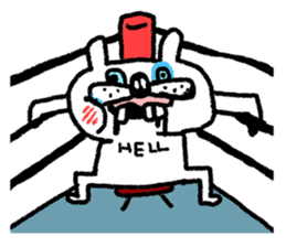 Whitening rabbit sticker #8271381