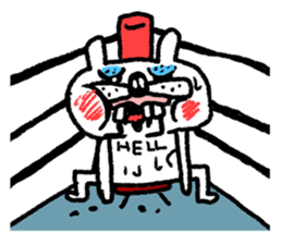 Whitening rabbit sticker #8271382