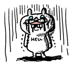 Whitening rabbit sticker #8271387