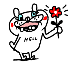 Whitening rabbit sticker #8271391