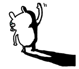 Whitening rabbit sticker #8271392