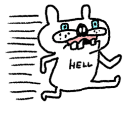 Whitening rabbit sticker #8271399
