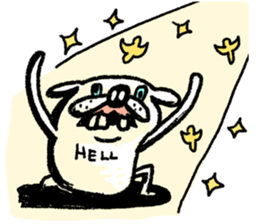 Whitening rabbit sticker #8271400