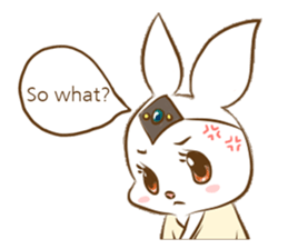 hanbok rabbit (E) sticker #8273009